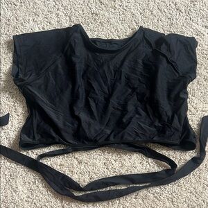 Black Women's wrap swimsuit top